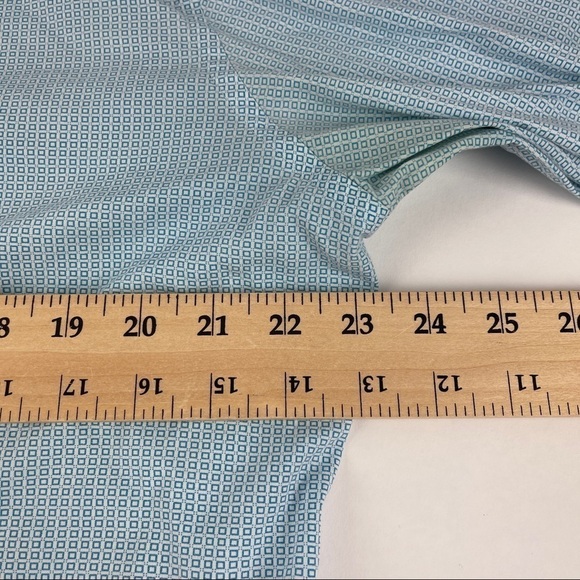 Express Button Up Shirt Mens XL 17-17.5 Modern Fit Blue - Picture 9 of 10